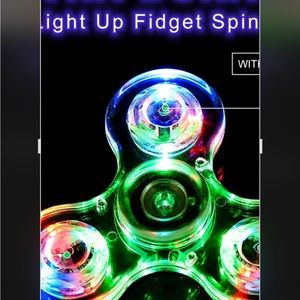Light up fidget spinner.